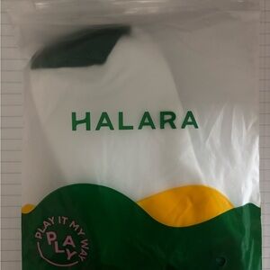 HALARA White and Green “Play It My Way” socks